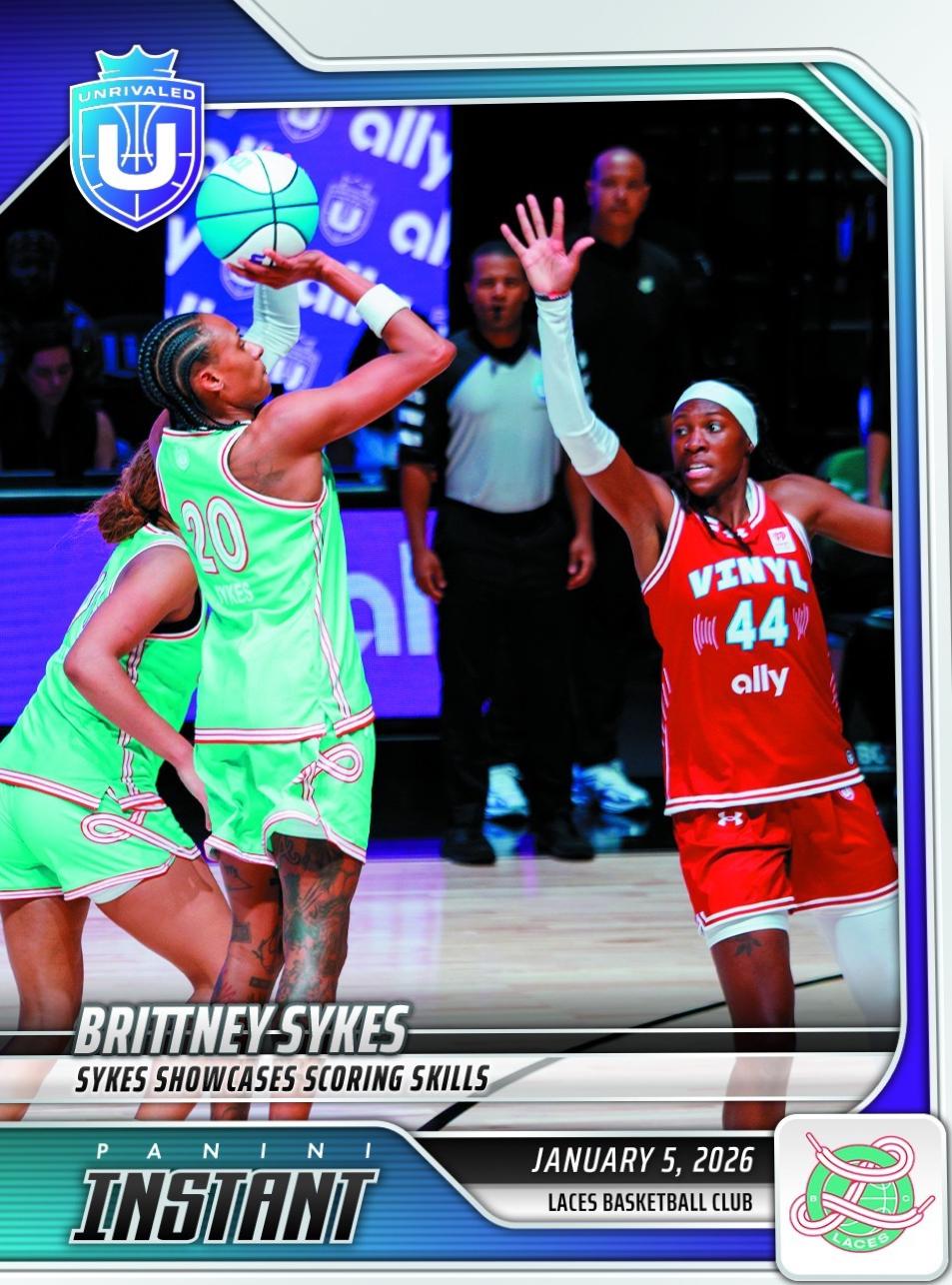 Brittney Sykes #3 2026 Panini Instant Unrivaled Basketball