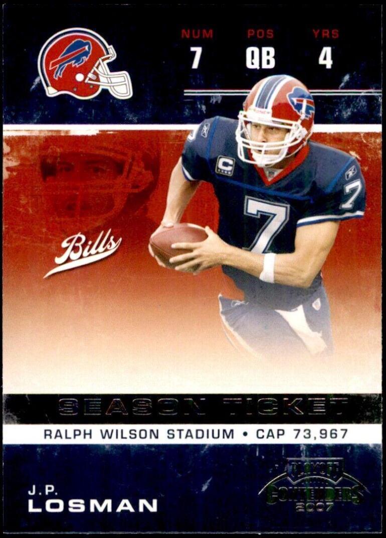 J.P. Losman #11 Football Cards 2007 Playoff Contenders