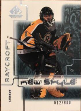 Andrew Raycroft #63 Hockey Cards 2000 SP Game Used