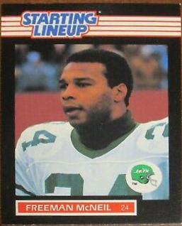 Freeman McNeil Football Cards 1989 Kenner Starting Lineup