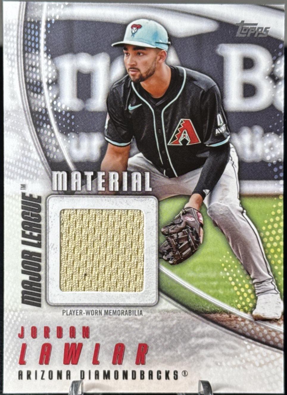 Jordan Lawlar #MLM-JLA Baseball Cards 2025 Topps Major League Material