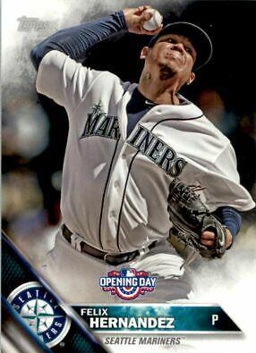 Felix Hernandez #OD-10 Baseball Cards 2016 Topps Opening Day