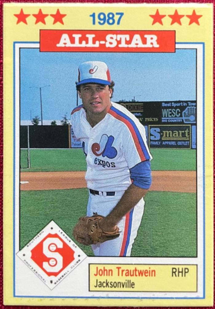 John Trautwein #14 1987 Southern League All Star Baseball