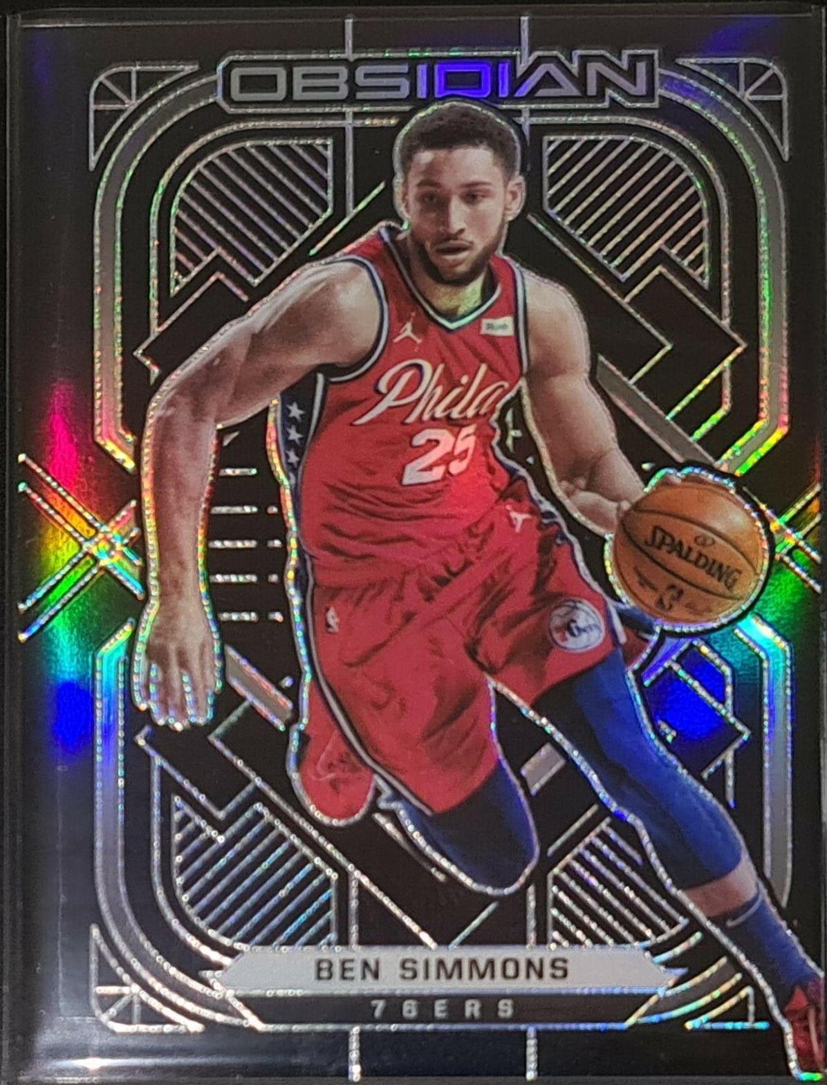 Ben Simmons #140 Basketball Cards 2020 Panini Obsidian