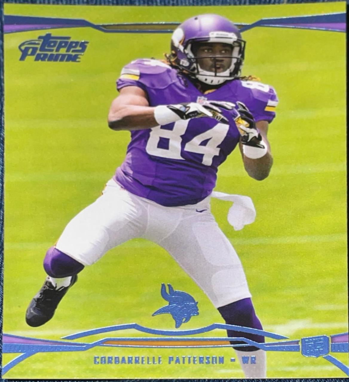 cordarelle patterson”baby blue” #105 Football Cards 2013 Topps Prime