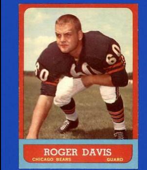 Roger Davis #65 Football Cards 1963 Topps