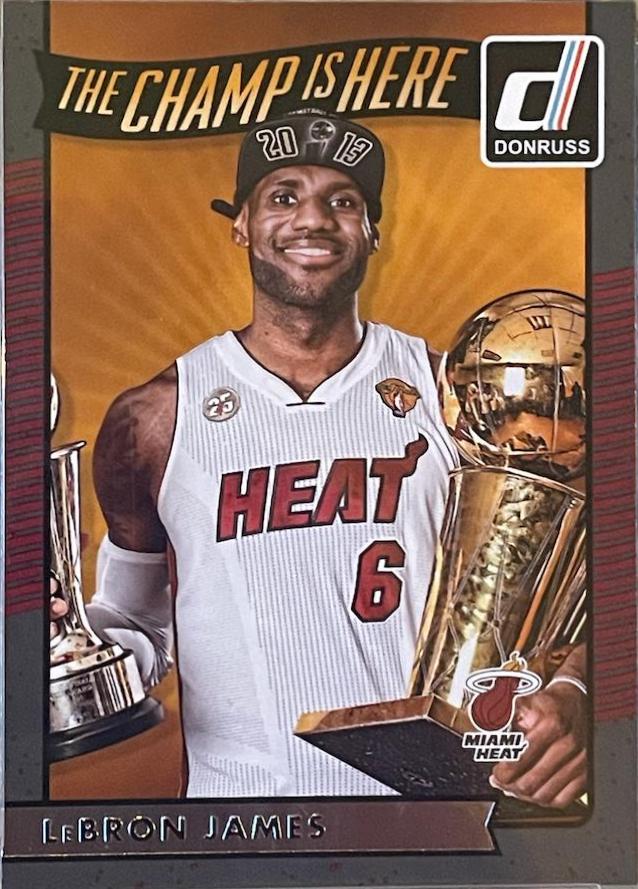 Lebron James #1 Basketball Cards 2016 Panini Donruss the Champ Is Here