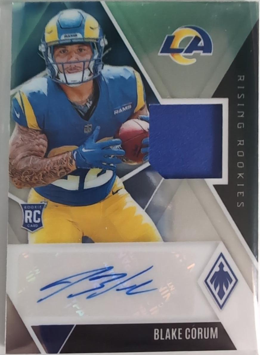 Blake Corum #RRAJ-BCM Football Cards 2024 Panini Phoenix Rising Rookie Autograph Jersey