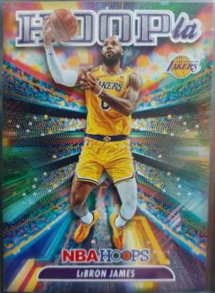 LeBron James #3 Basketball Cards 2022 Panini Hoops Hoopla
