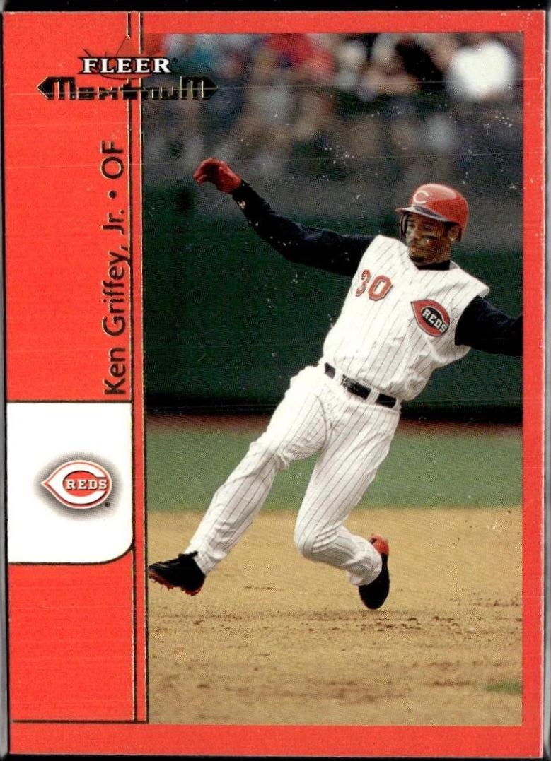Ken Griffey Jr #83 Baseball Cards 2002 Fleer Maximum