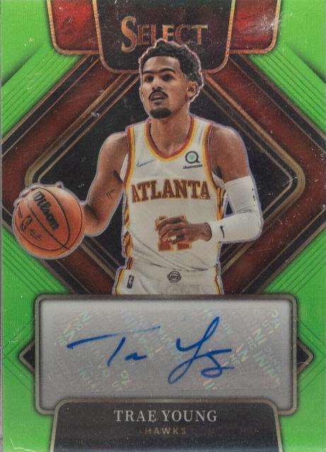 Trae Young [Green Prizm] #SG-TYG Prices | 2021 Panini Select
