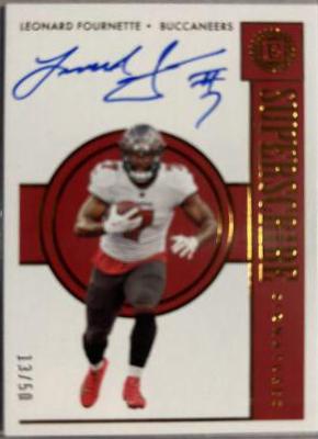 Leonard Fournette #SS-LF Football Cards 2022 Panini Encased Superscribe Signatures