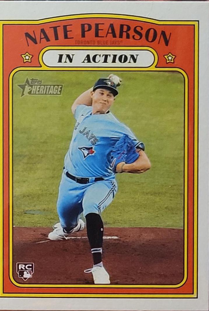 Nate Pearson #302 Baseball Cards 2021 Topps Heritage