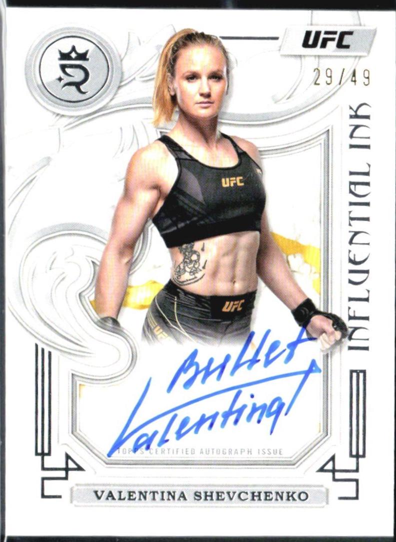 Valentina Shevchenko #IIA-VSO Ufc Cards 2024 Topps Royalty UFC Influential Ink