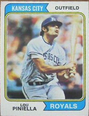 Lou Piniella #390 Baseball Cards 1974 O Pee Chee
