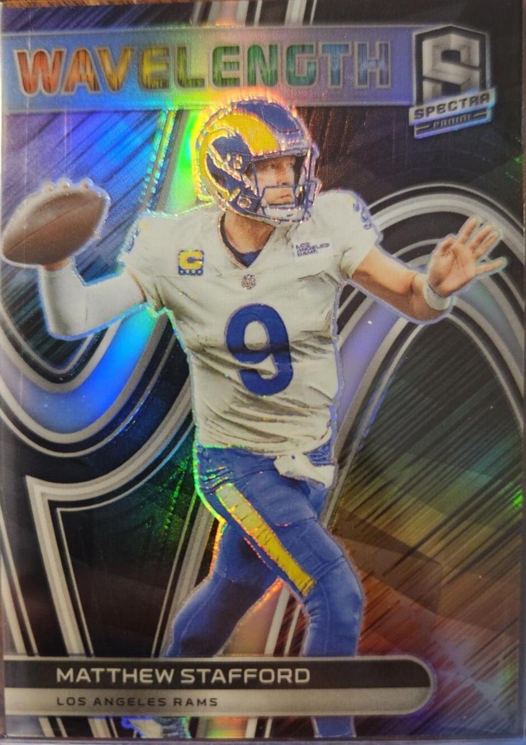 Matthew Stafford #WVE-1 Football Cards 2022 Panini Spectra Wavelength