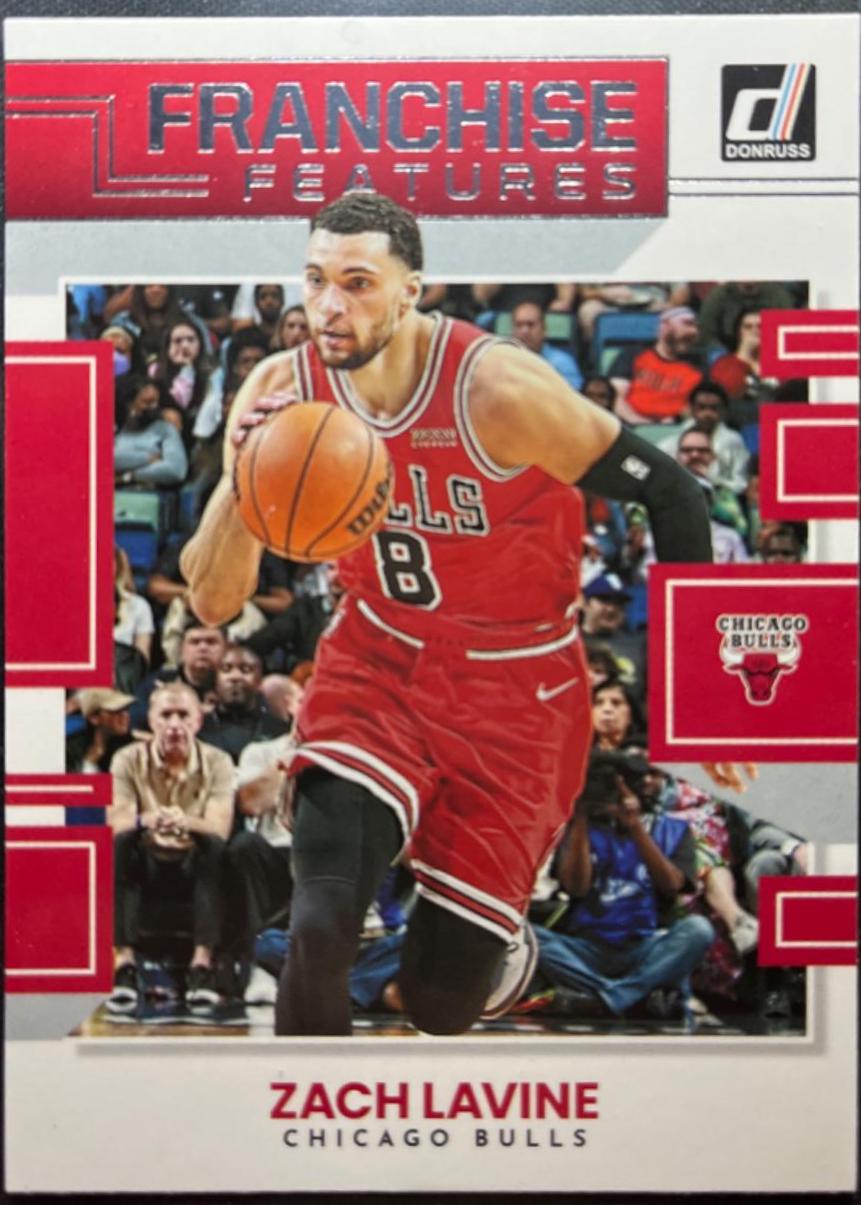 Zach Lavine #6 Basketball Cards 2022 Panini Donruss Franchise Features