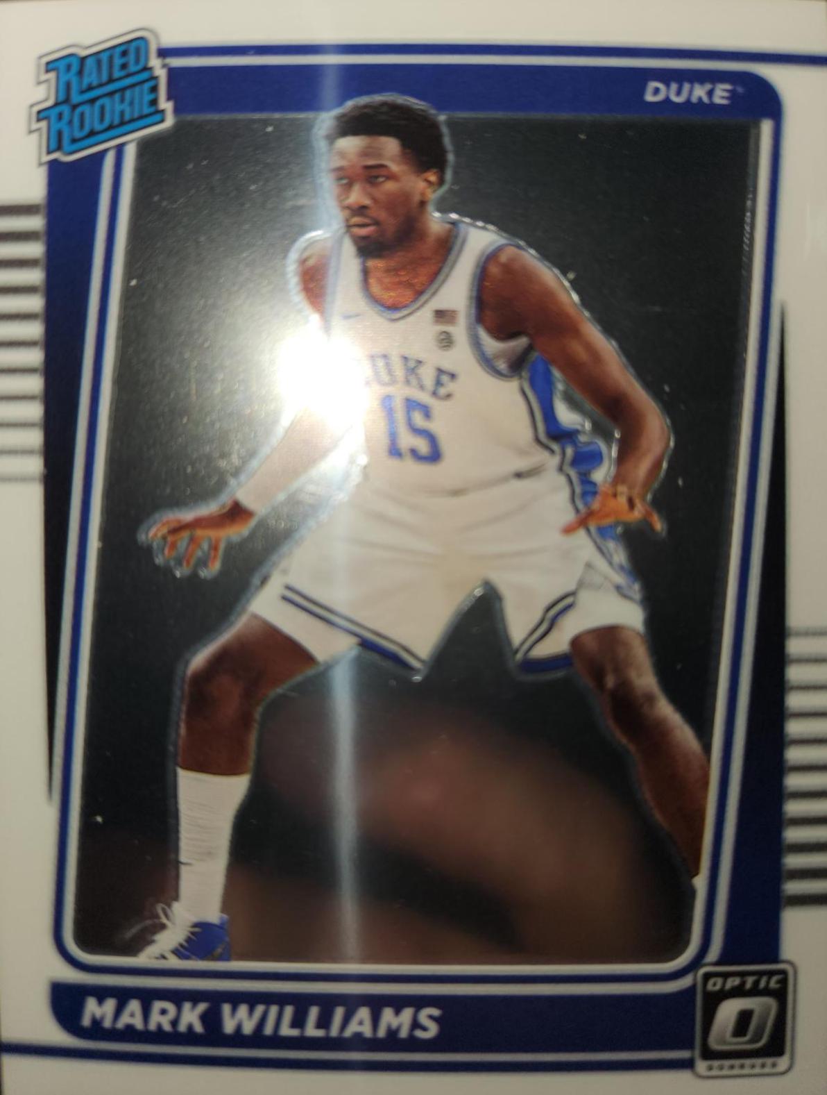 Mark Williams #15 Basketball Cards 2022 Panini Chronicles Draft Picks Optic Rated Rookie