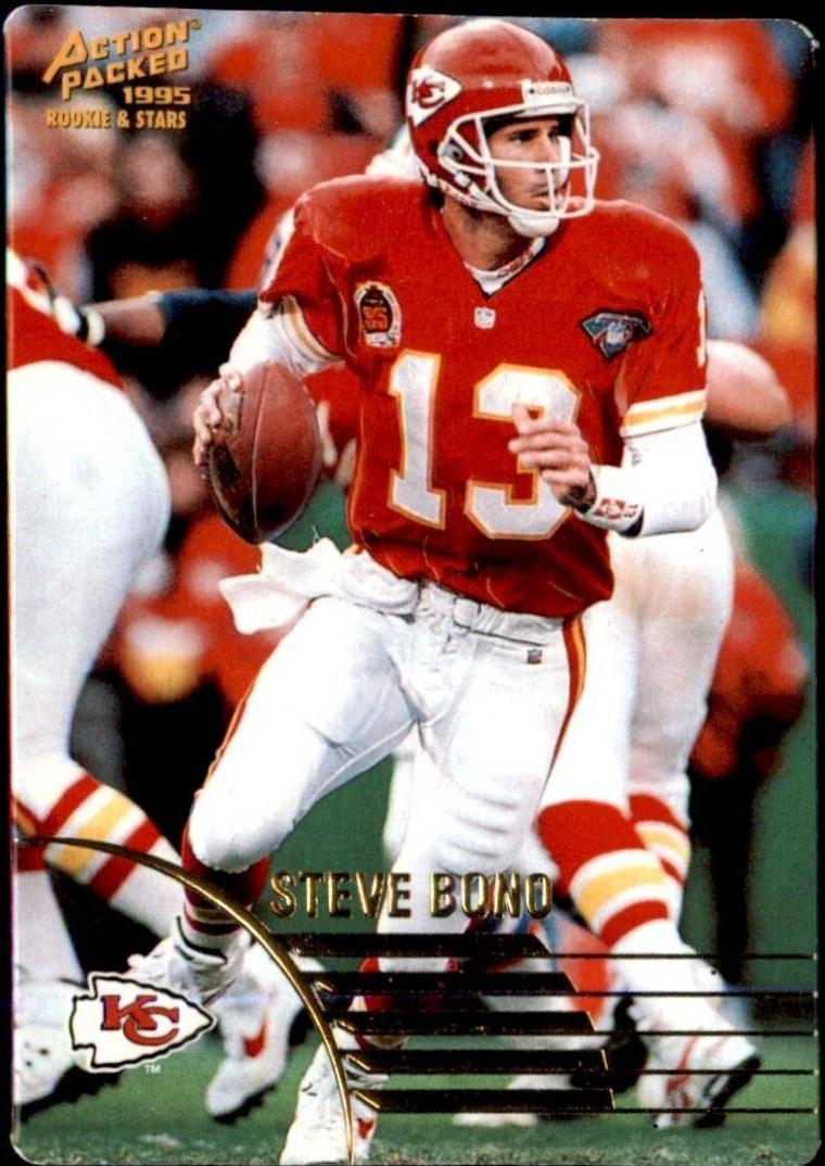 Steve Bono #2 Football Cards 1995 Action Packed Rookie & Stars