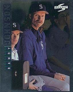 Randy Johnson #RTPP7 Baseball Cards 1998 Panini Score Rookie Traded Showcase