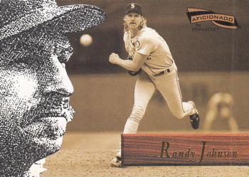 Randy Johnson #10 Baseball Cards 1996 Pinnacle Aficionado