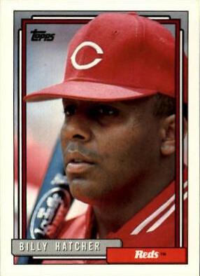 Billy Hatcher #432 Baseball Cards 1992 Topps