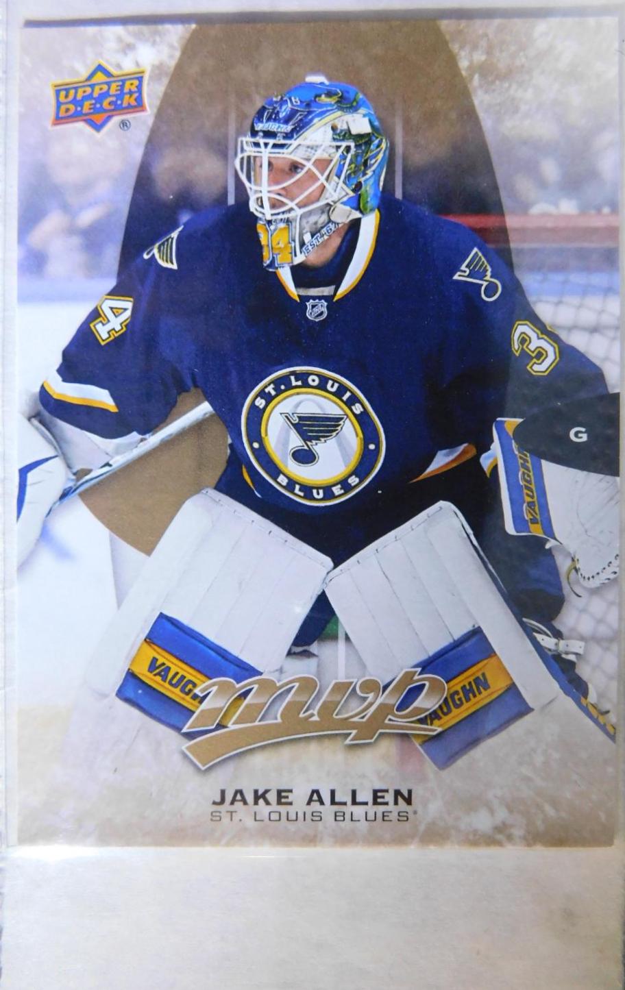 Jake Allen #54 Hockey Cards 2016 Upper Deck MVP