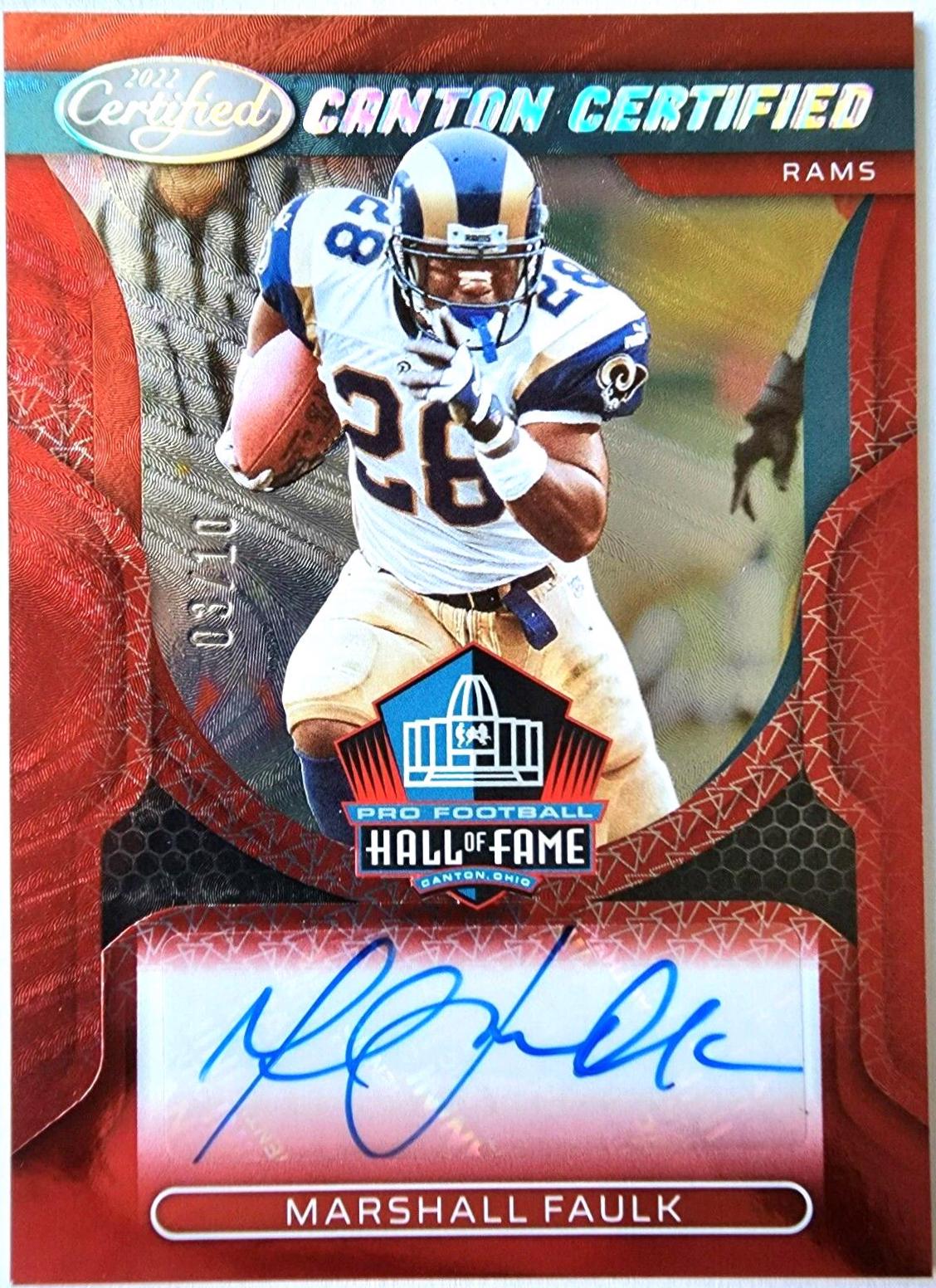 Marshall Faulk [Red Etch] #CCS-MF