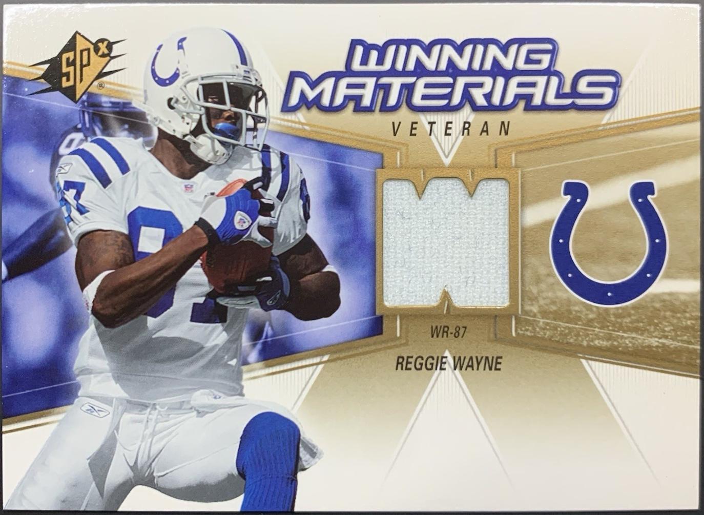 Reggie Wayne #WMV-RW 2006 Spx Winning Materials Football