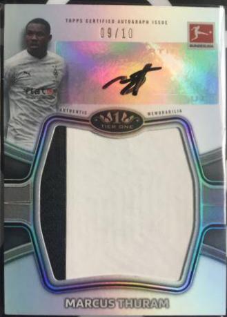 Marcus Thuram #TO-MT Soccer Cards 2021 Topps Tier One Bundesliga Autographs