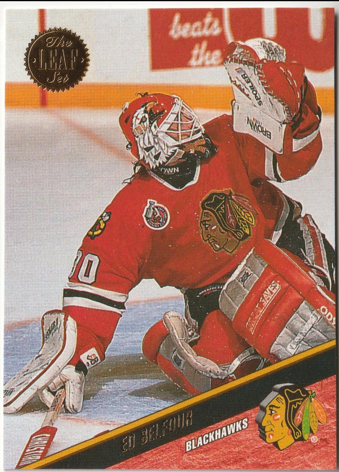 Ed Belfour #62 Hockey Cards 1993 Leaf