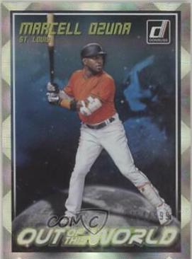 Marcell Ozuna #OW11 Baseball Cards 2018 Panini Donruss Out of This World