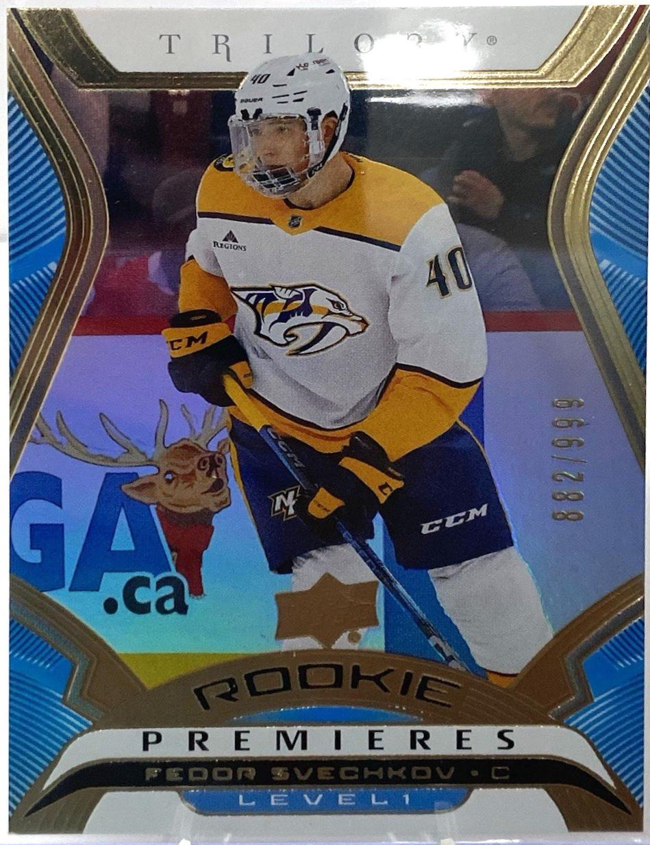 Fedor Svechkov #T-9 2024-25 Upper Deck Hockey Trilogy Rookie Premiere