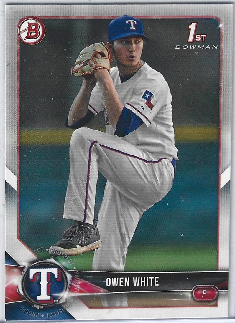 Owen White #BD-159 Baseball Cards 2018 Bowman Paper Prospects