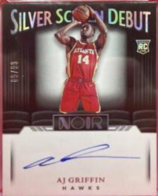 AJ Griffin #389 2022-23 Panini Noir Basketball