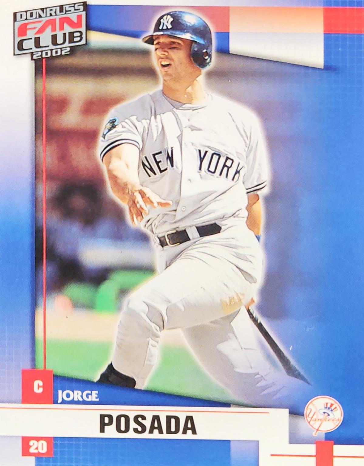 Jorge Posada #23 Baseball Cards 2002 Donruss Best of Fan Club