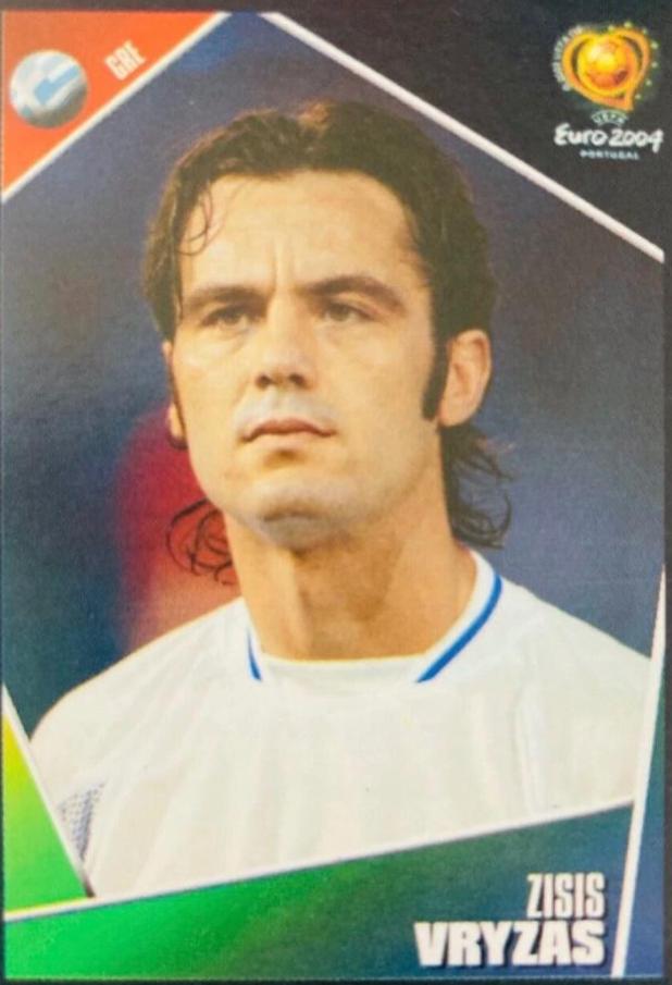 Zisis Vryzas #47 Soccer Cards 2004 Panini UEFA Euro