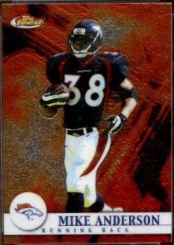 Mike Anderson #46 Football Cards 2001 Topps Finest