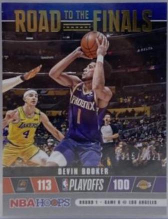 Devin Booker #35 Basketball Cards 2021 Panini Hoops Road to the Finals