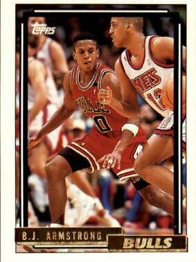 B.J. Armstrong #73 Basketball Cards 1992 Topps Gold