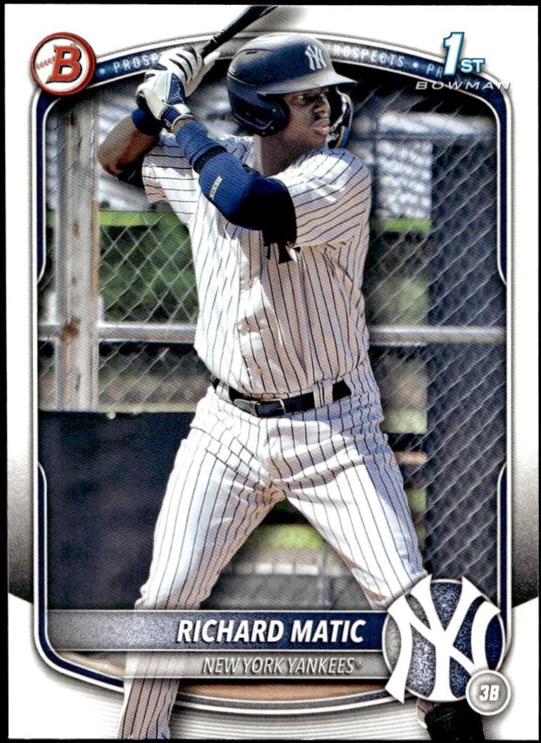 Richard Matic #BP-71 Baseball Cards 2025 Bowman Prospects