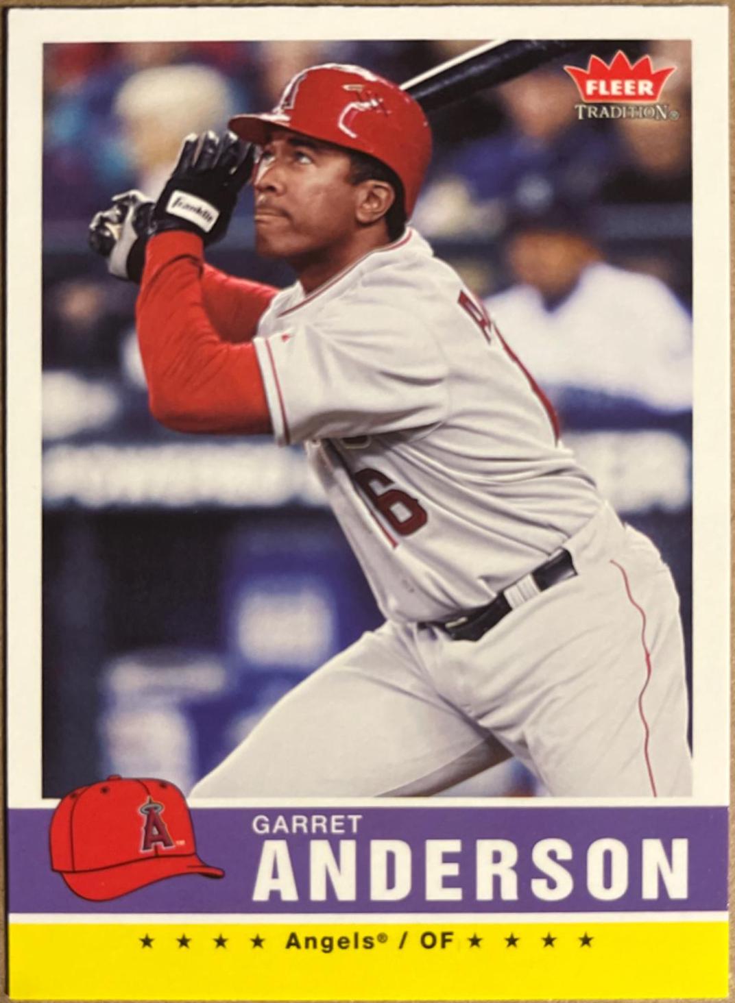 Garret Anderson #17 Baseball Cards 2006 Fleer Tradition