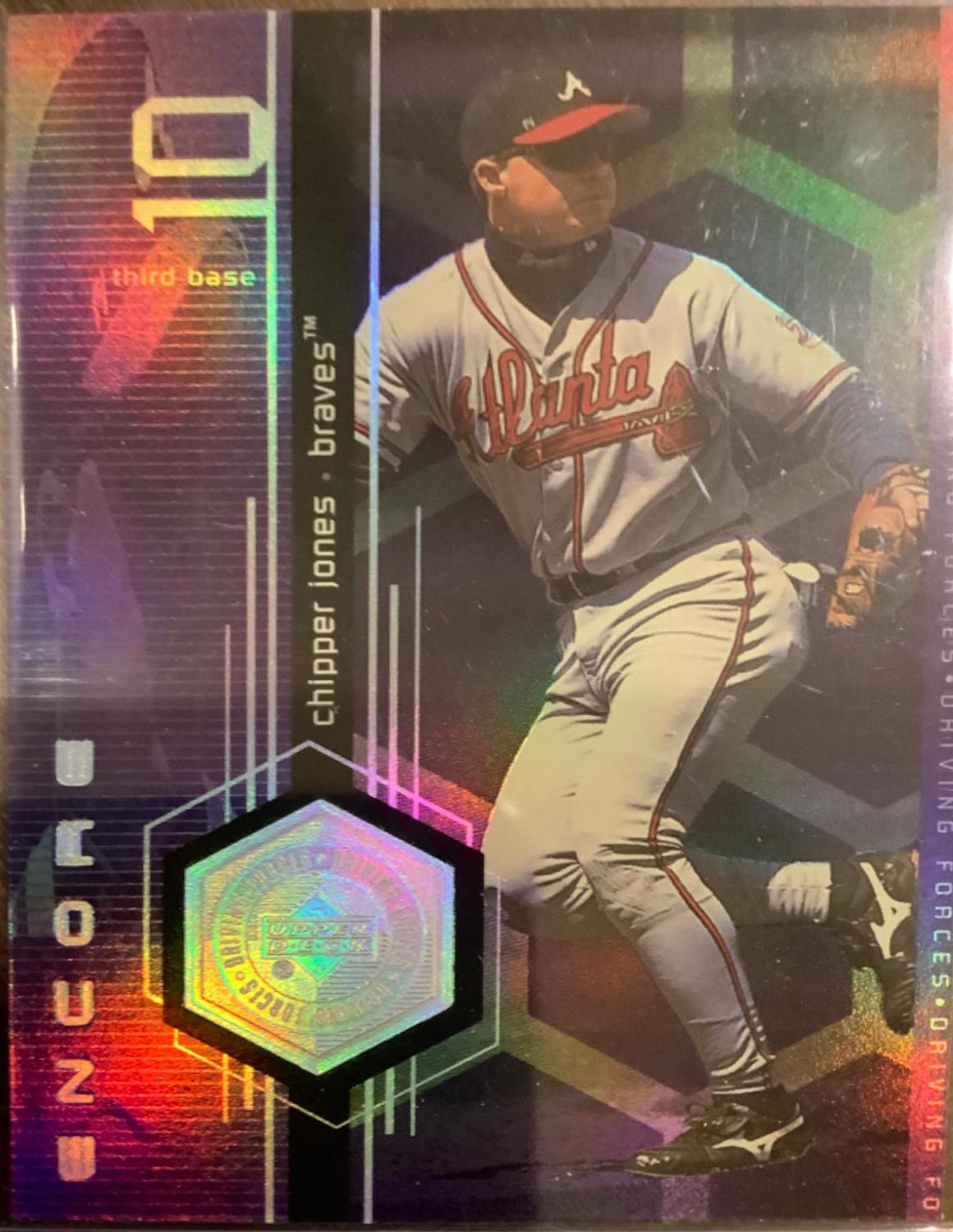 Chipper Jones #D13 Baseball Cards 1999 Upper Deck Encore Driving Forces