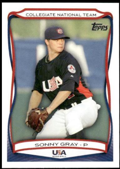 Sonny Gray #USA-30 Baseball Cards 2010 Topps USA Baseball