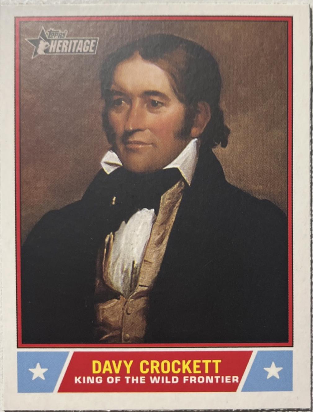 Davy Crockett #NS-51 Baseball Cards 2025 Topps Heritage Notable American