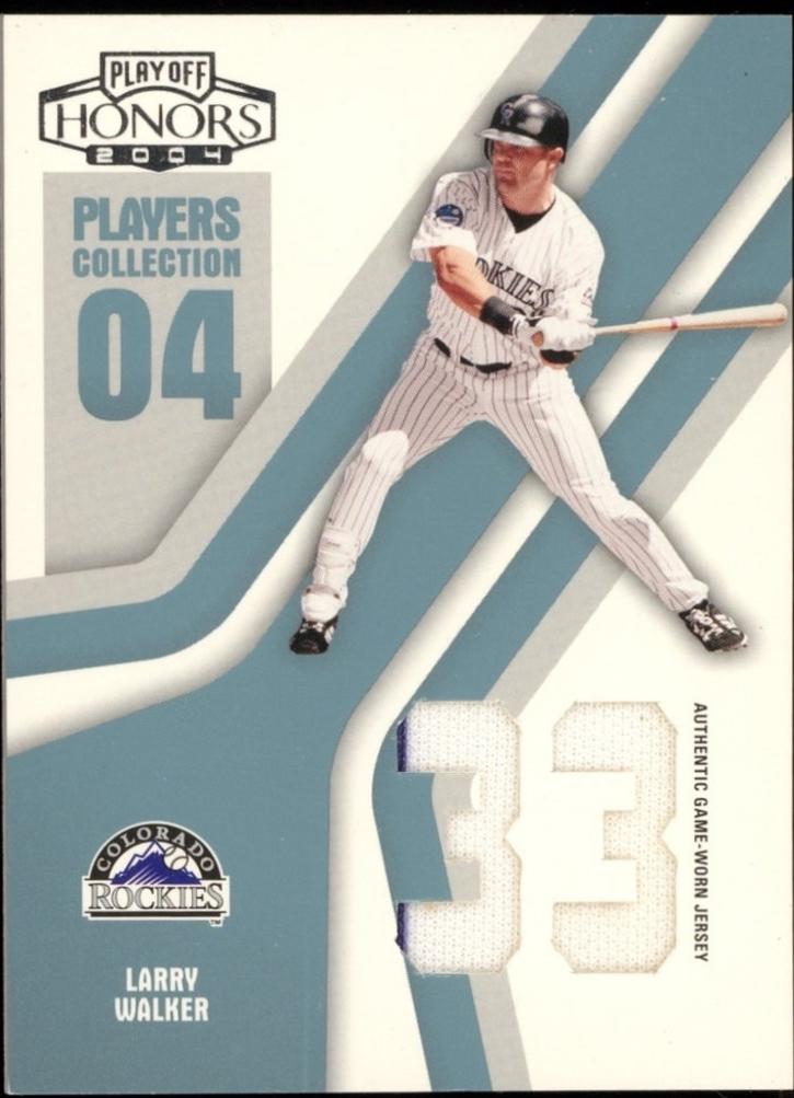 Larry Walker #PC-50 2004 Playoff Honors Players Collection Jersey Baseball