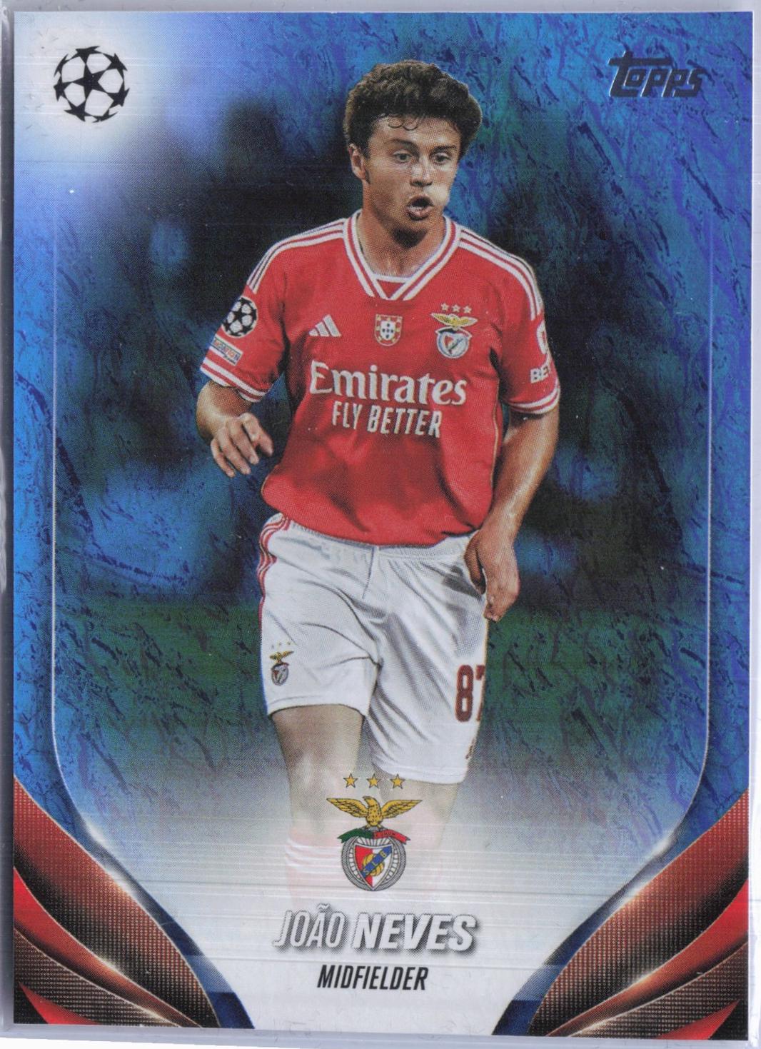 Joao Neves #146 2023 Topps UEFA Club Jade Edition