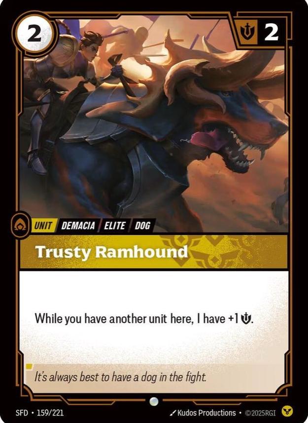 Trusty Ramhound front