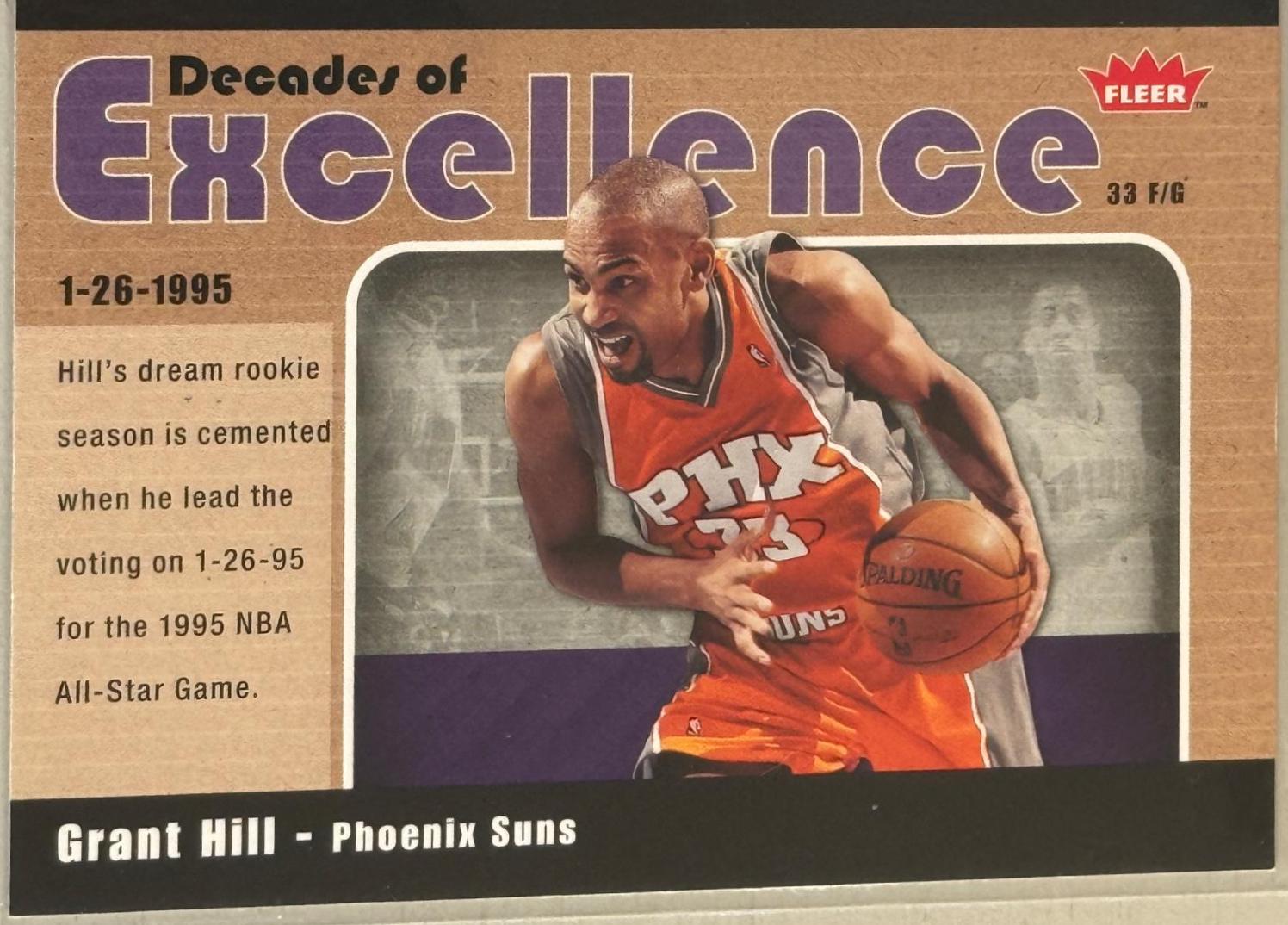 Grant Hill #6 Basketball Cards 2007 Fleer Decades of Excellence