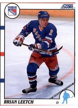 Brian Leetch #225 Hockey Cards 1990 Score Canadian